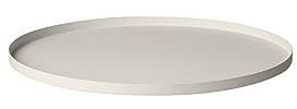 blomus | Serviertablett | Peasy | Edelstahl/Moonbeam | S | Ø30cm rund mit Rand |