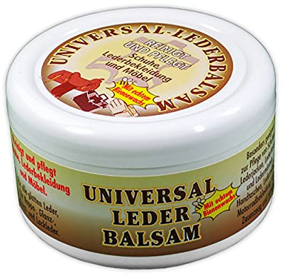 ECO Leder Balsam 250ml Universal mit echtem Bienenwachs Lederfett Lederreiniger Lederpflege Schuh Lederbekleidung Möbel Pflege 42