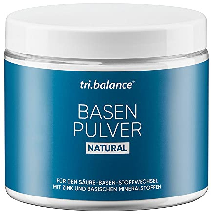 tribalance Basenpulver NATURAL 300 g mit Zink für den Säure-Basen-Stoffwechsel geschmacksneutral zuckerfrei vegan Made in Germany