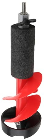 JISADER Eisbohrer Aus Aluminiumlegierung, Robustes Metallgerät für Winterliche Outdoor Sportarten, Geeignet für Eisangeln, 50cm