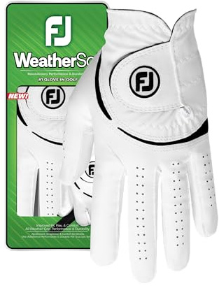Footjoy Weathersof-Damen-Golfhandschuh, Weiß, M/L