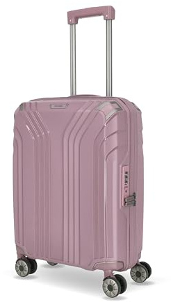 Travelite 4-Rad Hartschalen Handgepäck Koffer klein | Gepäck Serie ELVAA: Stylischer Trolley mit Schutzecken + TSA Schloss, 55 cm, 41 Liter