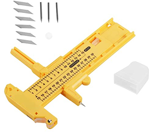Lwuey Zirkelschneider Papier, Verstellbar 10mm Zu 300mm Rundschneider Zirkel Kreissschneider Kreise Schneider Schneidezirkel Kreiscutter Kreisförmiger Papierschneider Zum Basteln Folien Leder Stoff