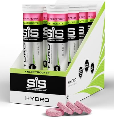 Science in Sport HYDRO Tabletten 160 Stk. Pink Grapefruit - Elektrolyte Tabletten, Vegan, Brausetabletten für einen ausgeglichenen Elektrolyte-Haushalt (Verpackung kann variieren)