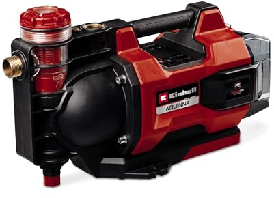 Einhell automatische Akku-Gartenpumpe AQUINNA 36/38 F LED AUTOMATIC | PXC | 36 V | 3,7 bar | 3800 l/h Fördermenge | 37 m Förderhöhe | Automatikfunktion | Vorfilter | ohne Akku