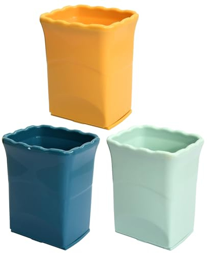 Anseom 3er Obstschneider Set - Multifunktionaler Tassenschneider aus Edelstahl und Kunststoff für Obst, Gemüse und Salat