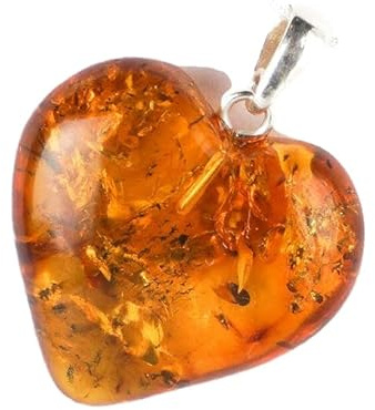 MyBernstein Bernstein Bernstein und Silber Herz (Bernsteinschmuck 10141)