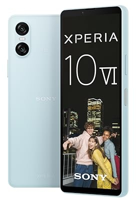 Sony Xperia 10 VI (5.000 mAh Akku, 6,1 Zoll 21:9 OLED, DREI optische Brennweiten, Leicht und kompakt, 3,5mm Audio, Android 14, IP65/68, Dual SIM, blau