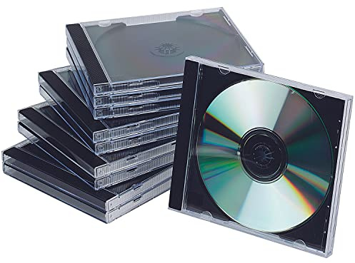 Q-Connect KF02209 Edv-Zubehöre CD Hülle Jewel Case schwarz/transparent