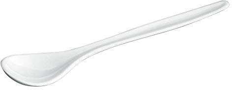 Homexpert 10er-Pack Eierlöffel, Joghurtlöffel, 14,5 cm, Weiß