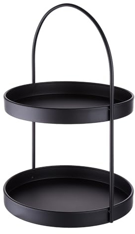 BUTLERS Etagere 2-stufig 35cm aus Metall -Sideline- Serviergestell mit 2 Etagen | Servierständer für Brot, Obst, Käse, Kuchen, Muffins | Dekoteller, Etagenständer für Tisch- & Party Deko