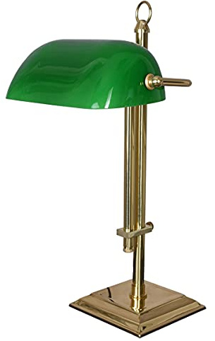 Banker-Lampe Antik Klassiker Jugendstil Bankerleuchte (ohne Leuchtmittel) Vintage xcl119 Palazzo Exklusiv