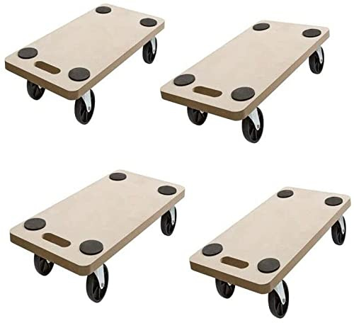 4Stück Rollbrett Transportrolle Möbelroller Roller Transporter 200kg