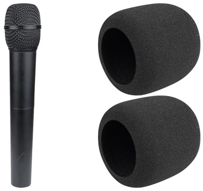 SOULWIT 2 Stück Mikrofon Popfilter für Audio-Technica ATH ATW-1102, Schutz Abdeckung für Mikrofon, Windschutz Schaumstoff