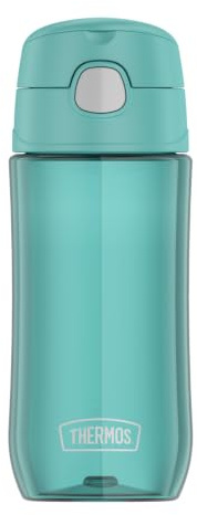 Thermos kids FUNTAINER Tritan Trinkflasche 0,47 l, ocean teal | Leichte Tritan-Flasche, absolut dicht, spülmaschinengeeignet, große Öffnung, mit Griff, für Schule & Kita, türkis