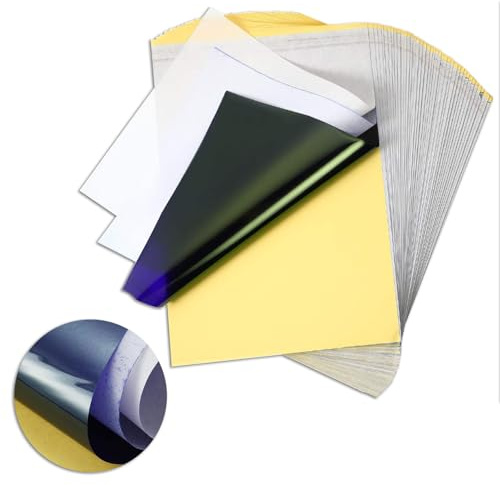 PEPAX 50 Blatt Tattoo Stencil Papier Tattoo Transferpapier Tattoo Papier 21.1 x 29.7 cm A4-Format Tattoo Papier für Tattoo Zubehör