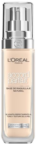 L'Oréal Paris, True Match Foundation, nahtlos verblendbar, mit Hyaluronsäure, vegane Formel, flüssige Textur, mittlere Deckkraft, natürliches Finish, für alle Hauttypen, 1.N Neutral Light, 30 ml