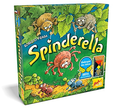 Zoch 601105077 Spinderella - Kinderspiel des Jahres 2015 - kindgerechtes Wettlaufspiel in unterschiedlichen Schwierigkeitsstufen, für Kinder ab 6 Jahren