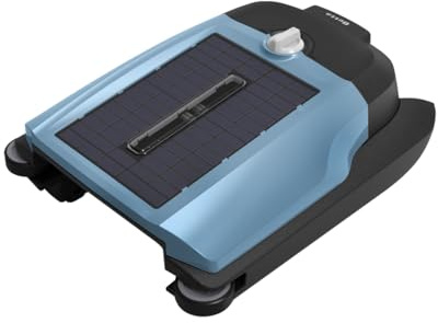 Betta Flex Solarbetriebener Pool-Skimmer Roboter - Kabellos mit Dual-Reinigungsmodi, Soft-Touch-Poolschutz Kompatibel mit Infinity Edge, In-Ground & Above-Ground Pools (Blau)