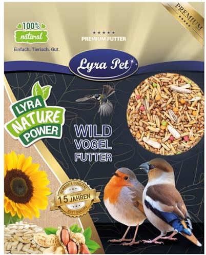 Lyra Pet® | 25 kg Streufutter | Wildvogelfutter Ganzjährig | Mischfutter aus Getreide & Samen | Ideal für Vogelhäuser & Futterspender | Abwechslungsreiches & fetthaltiges Vogelfutter für Wildvögel