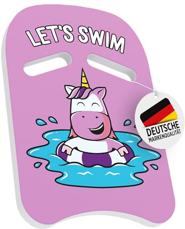 HomeKidsWorld Schwimmbrett Kinder - Schwimmhilfe 3-6 Jahre - Sichere Schwimmlernhilfe für Jungen und Mädchen im farbenfrohen Einhorn-Design: Für Kinder zwischen 15-45kg geprüft und sicher