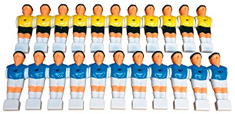 DEMA Kicker Tischfußball Kickerfiguren Mannschaften Set 22 Figuren für Ø 16mm Stangen