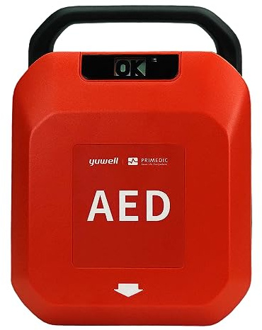 Primedic HeartSave YA Erste Hilfe Defibrillator für Laien und Profis mit automatischer Schockauslösung, 8 Jahre MedX5 Service Garantie und 8 Jahre Herstellergarantie, Sprache: Deutsch