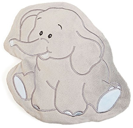 GRÜNSPECHT Wärmezoo Elefant, Traubenkern-Wärmekissen mit waschbarem Bezug für Kinder, wärmendes Kuscheltier bei Bauchschmerzen & Erkältung (120-V1)