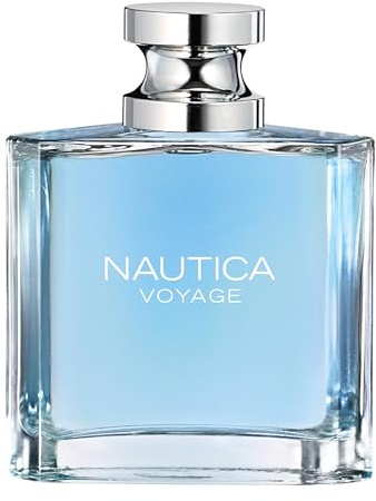 Nautica Voyage Eau de Toilette 100 ml, Noten von Apfel, Zeder und Mimose, Herrenduft, langanhaltend, ein Duft für jeden Tag