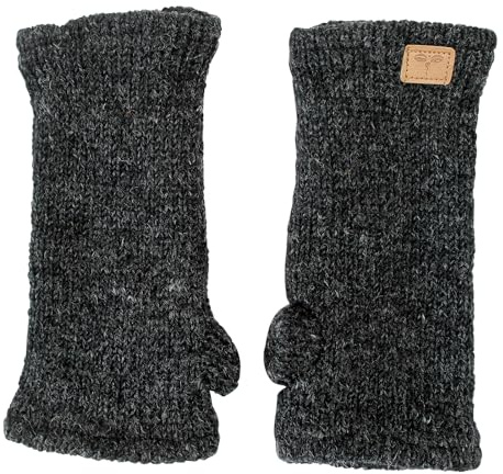 Handgearbeitete Pulswärmer (anthrazit)