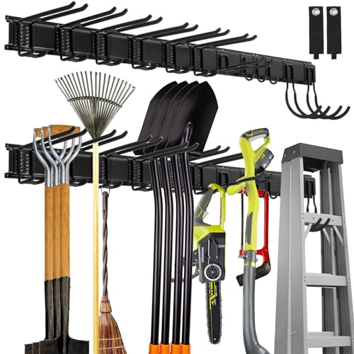 Sinoer Garage Tool Management Wall Rack, Metall, 64 Zoll, 12 Haken