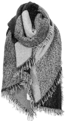 Wokkol Schalcape, Schals für Damen, Großer Schal Damen Winter, Damen Winterschal, Flauschiger Schal, Weicher Kaschmirstoff, ein Warmes Geschenk für Oma, Mutter und Freundin im Winter
