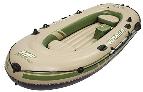 Bestway Hydro-Force Schlauchboot-Set Voyager 500, für 3 Personen, 348 x 141 x 48 cm, Mehrfarbig