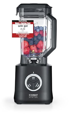 CASO PowerBlender B 2000 - Profi Standmixer, Testurteil: Sehr Gut, 30.000 U/min, bruchsicherer Tritan-Mixbehälter, BPA-frei, 8-fach Messer-System mit Titanbeschichtung