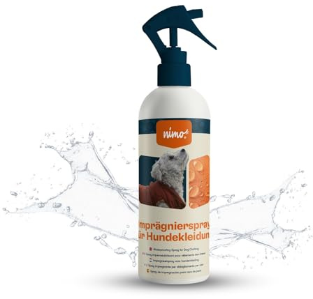 nimo Imprägnierspray für Hundebekleidung, Spray-on Imprägnierung, Versiegelung gegen Feuchtigkeit und Schmutz, atmungsaktiv, Imprägnierung für Hundebetten und -decken