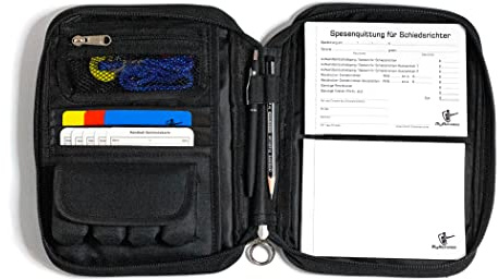 MyReferee Schiedsrichterset Professional Handball inkl. 3 Pfeifen, Spielnotizkarten, Kugelschreiber UVM. | Schiedsrichter-Set | Schiri