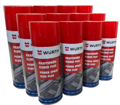 Würth Kraftsprühkleber Plus 12x 400ml extra starker Sprüh kleber