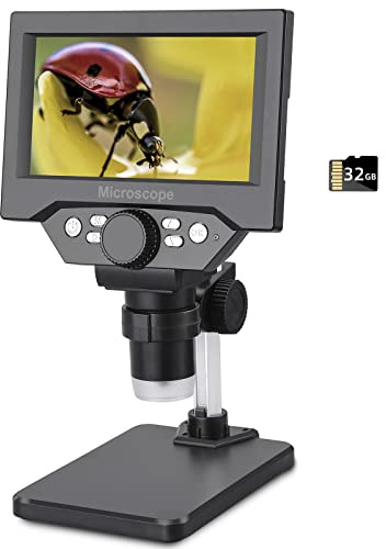 LCD Digital USB Mikroskop, Koolertron 5,5 Zoll 1080P 8 Megapixel 1000X HD Vergrößerung Zoom Drahtlose Mikroskopkamera