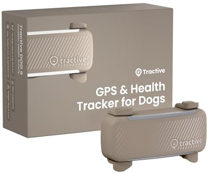 Tractive GPS Tracker Hund | 2025 Edition | Live-Ortung | Weglaufalarm | Aktivitätstracking | Gesundheitswarnungen | Bellverhalten | Empfohlen von Martin Rütter (Braun)