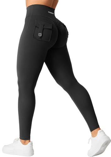 YEOREO CoreFlex Damen Sport Leggings mit Pockets V Taille Gym Leggings Butt Lifting Workout Yoga Fitness Leggings