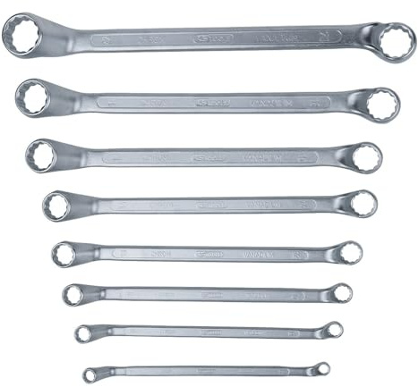 KS Tools 517.0248 CLASSIC Doppel-Ringschlüssel-Satz, gekröpft, 8-tlg. 6-22mm