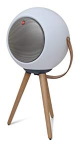 UB+ Bluetooth Smart Lautsprecher Eupho E2 - Leichter Speaker im Tragbaren Design - 30h Autonomie - Kräftiger Bass - Musikbox mit Fuß oder Mobil - Soundbox für Drinnen und Draußen - USB Port - Weiß