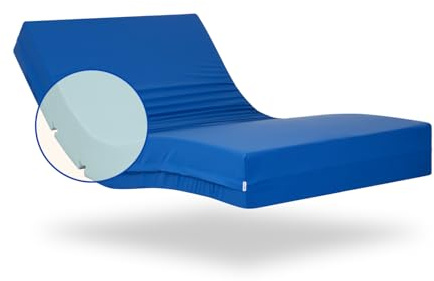 Geriafy - HR-Matratze Professional, 15 cm hoch | Wasserdichter Bezug | Geeignet für elektrisch verstellbare Lattenroste (90x200 cm), Blau