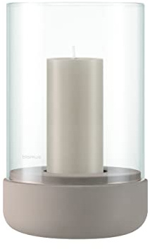 blomus | Windlicht | Calma | Beton/Glas Fungi | M |12x12x20cm | Indoor |