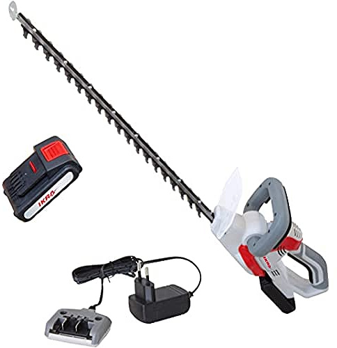 IKRA Akku Heckenschere IAHS 20-1 inkl. Akku 20V 2,0Ah & Ladegerät, Schnittlänge 54cm, Schnittstärke 18mm