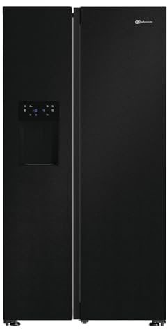 Bauknecht SBS IW D90 Black Side-by-Side, 578 l, Dual Cool Total NoFrost, Energieklasse D