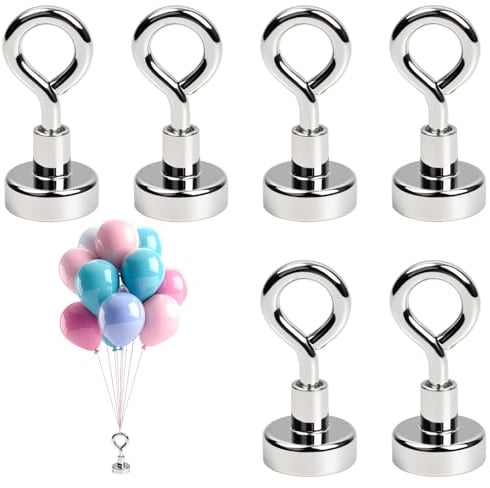 Wiederverwendbare silberne Ballongewichte, 6 Stück – robuste Ballonhalter für Helium- und Luftballons, Party-, Hochzeits- und Geburtstagsdekoration (YH-F18)