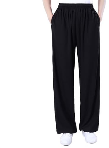 G-LIKE Kung Fu Hose Tai Chi Wing Chun Shaolin Yoga Knickerbocker Unisex | Lockere weite Trainingshose für Kampfkunst, Yoga und Freizeit, bequem für Damen und Herren mit weitem Bein