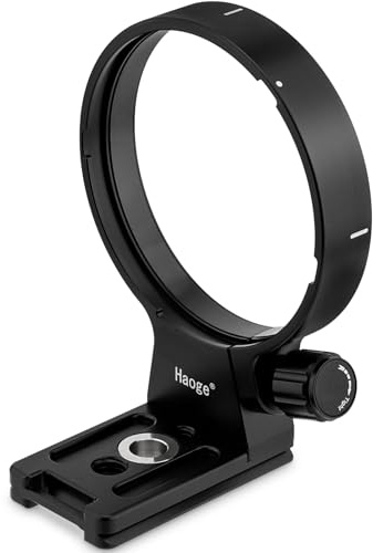 Haoge LMR-SM140S Stativ-Halterungsring für Sigma 100-400 mm F5-6.3 DG DN OS Objektiv, (Sony E,Fuji XF-Mount,L-Mount) und 105 mm F1.4 Art Objektiv, Ersatz-Fußständer,eingebaute Arca Swiss-Platte