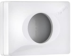 Hygienebeutelspender Kunststoff weiß | für Wandmontage, incl. Befestigungsschrauben | für Hygienebeutel aus PE-Folie | B 13,5 x H 9,5 x T 3,2 cm